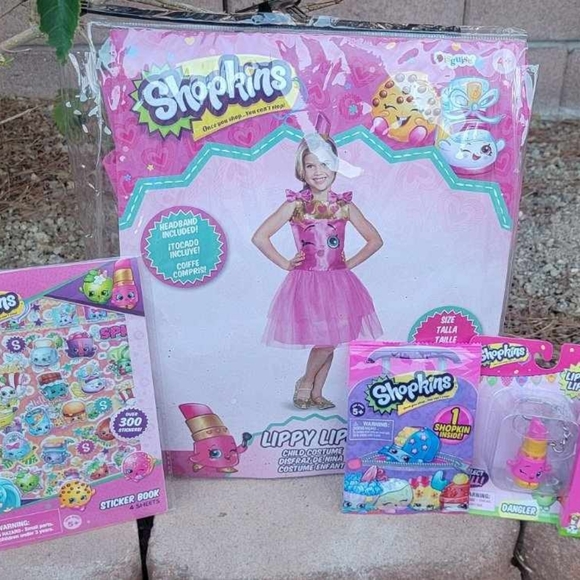 SHOPKINS LIPPY LIPS COSTUME AND SHOPKINS BUNDLE - Picture 16 of 16
